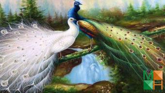 Tranh dán tường phòng khách đẹp